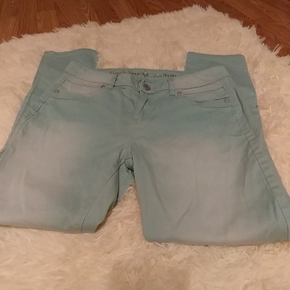 NWOT Simply Vera-Vera Wang Skinny Ankle Jeans